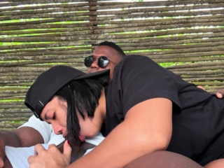 sloppy blowjob in public WE ALMOST GOT CAUGHT! -amateur