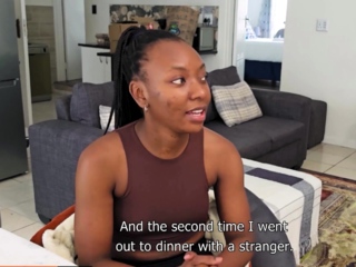 This sweet 18YO EBONY student snuck out at night