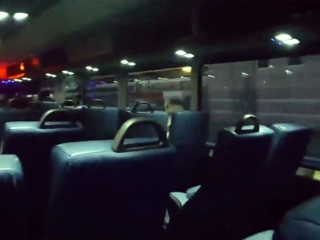 Suit Wanks and Cums on the Bus