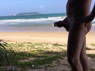 Outdoor Beach Fun with a Big Cock